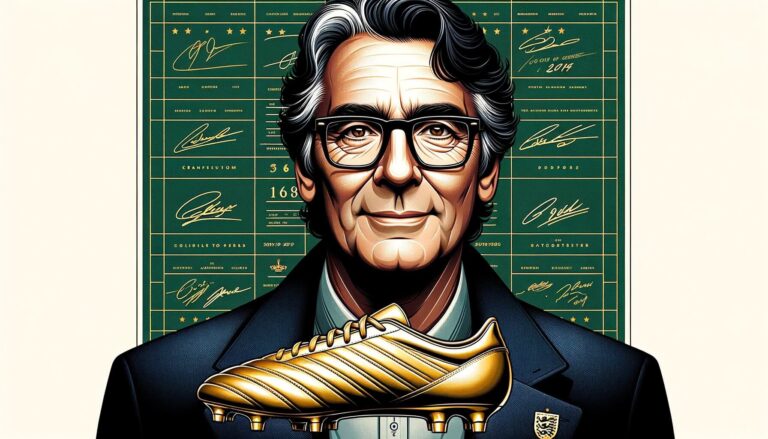 Portrait of Adolf Dassler, the renowned German entrepreneur and founder of Adidas.