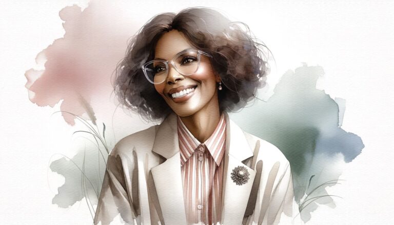 Oprah Winfrey watercolor painting