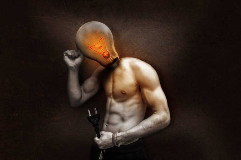 light bulb entrepreneur developing ideas