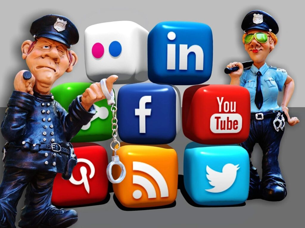 oversized social media icons, facebook, youtube, instagram, linkedin, twitter, pinterest